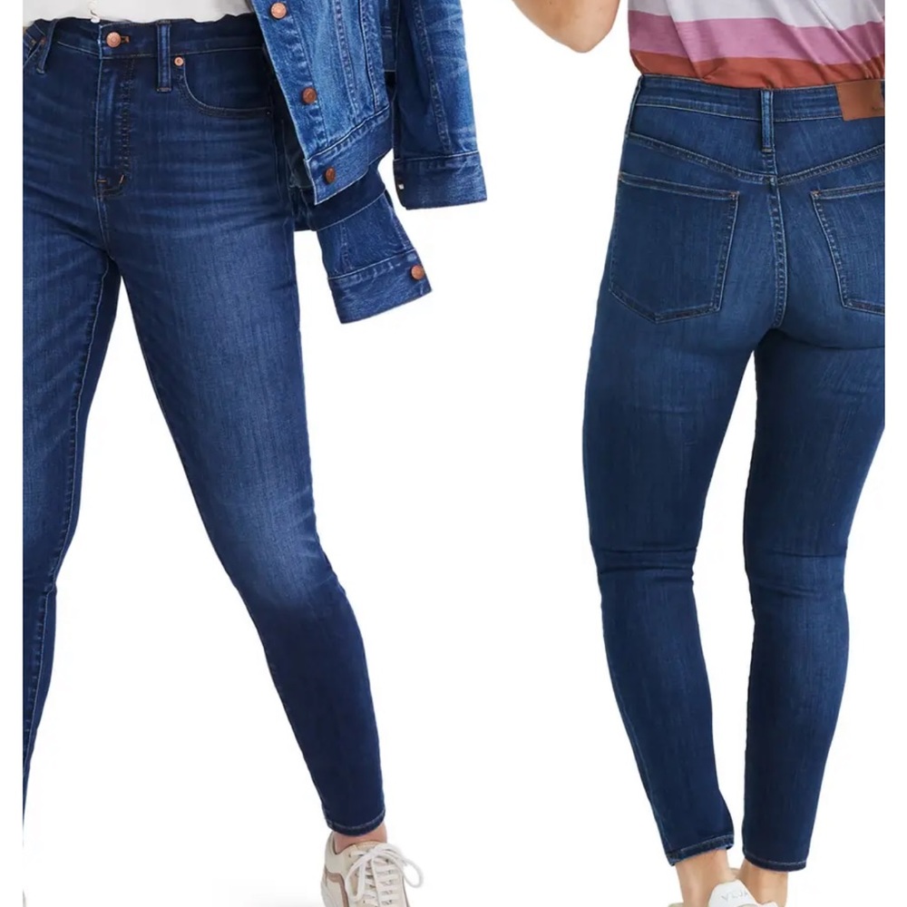 MADEWELL Curvy High-Rise Skinny Crop Jeans